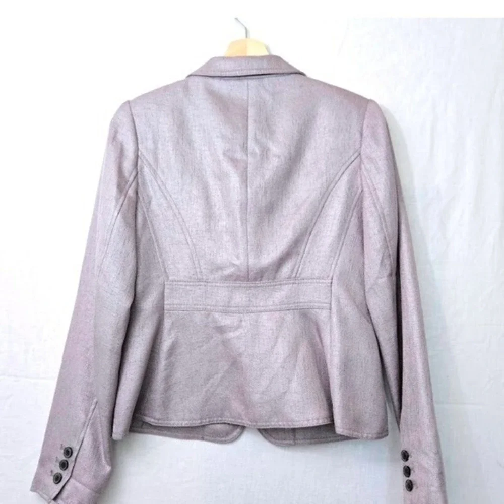 The Limited Women's Textured One-Button Blazer Size Small Taupe Gray - Picture 4 of 8